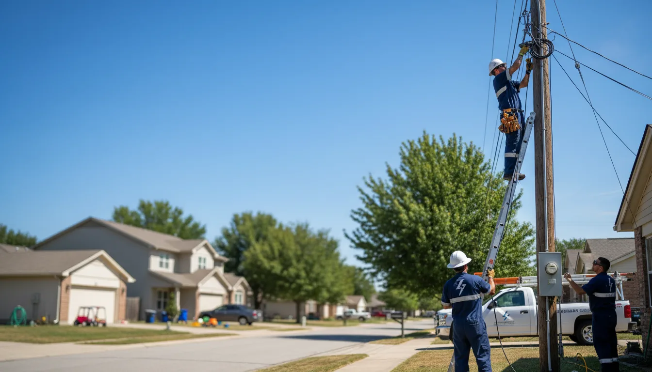 Residential electrician providing installation services in Rolette, ND